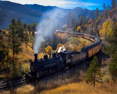Durango Train and Mountains