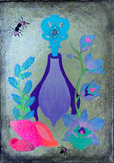 Dendrobium Orchids, Fasciolaria Tulipa Shell, Cerion Shell, Sargassum Algae, Pear of Anguish, and Pl