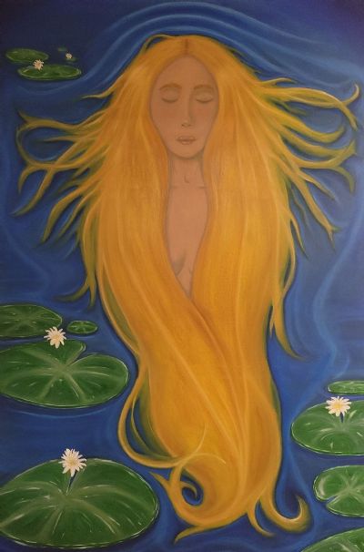 Nimue Amongst the Lily Pads