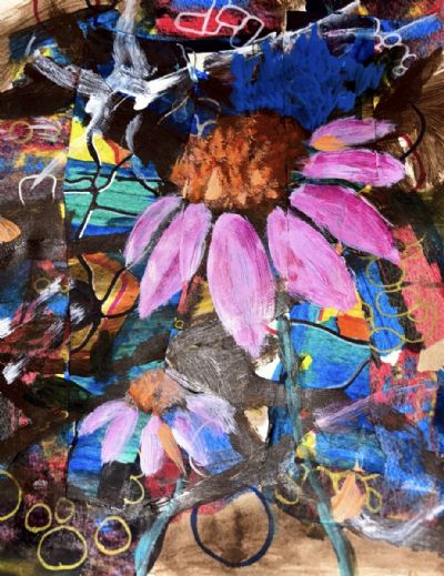 Abstract Coneflower Garden 